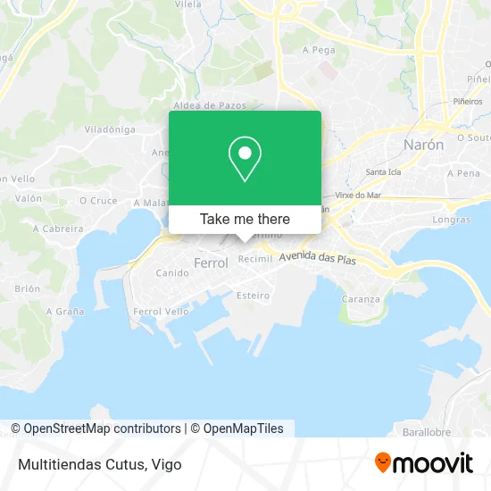 Multitiendas Cutus map