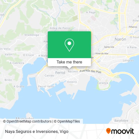 Naya Seguros e Inversiones map