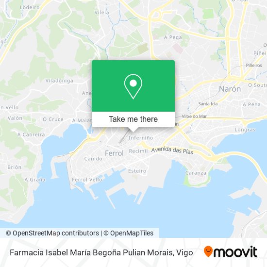 Farmacia Isabel María Begoña Pulian Morais map