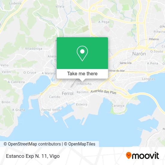 Estanco Exp N. 11 map