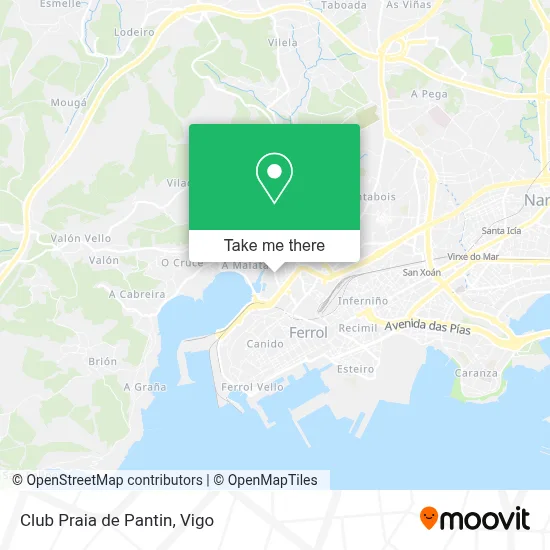 Club Praia de Pantin map