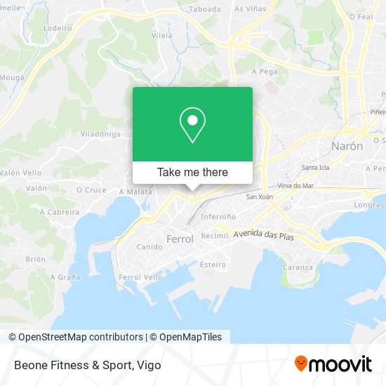 mapa Beone Fitness & Sport