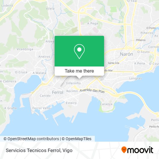 Servicios Tecnicos Ferrol map