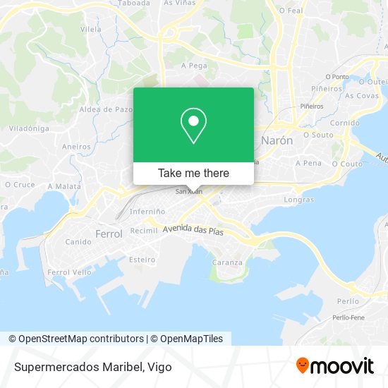 Supermercados Maribel map