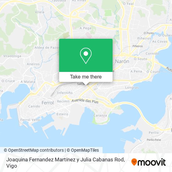 Joaquina Fernandez Martínez y Julia Cabanas Rod map
