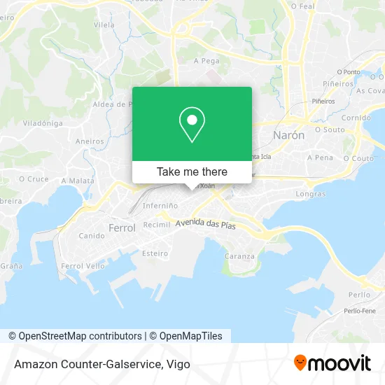 Amazon Counter-Galservice map