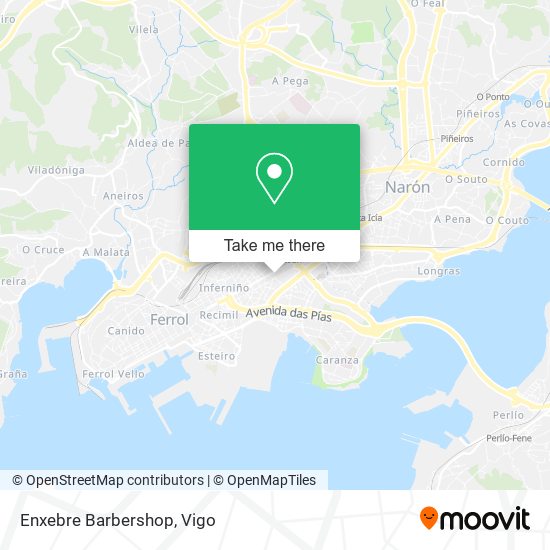 Enxebre Barbershop map
