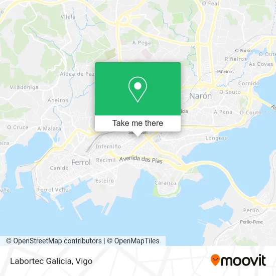 Labortec Galicia map