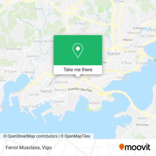 Ferrol Musclass map