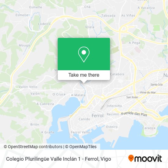 Colegio Plurilingüe Valle Inclán 1 - Ferrol map