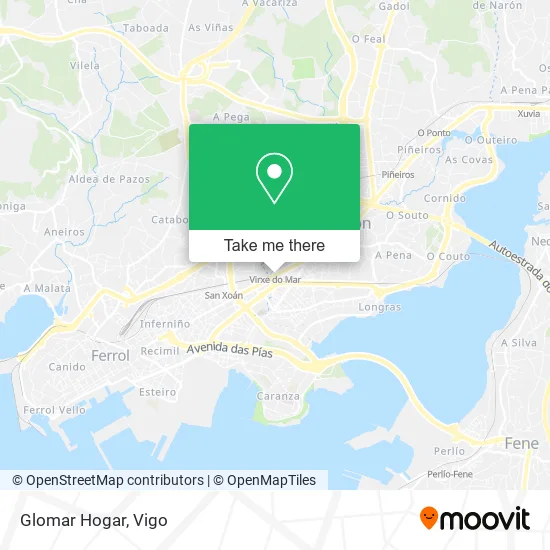 mapa Glomar Hogar