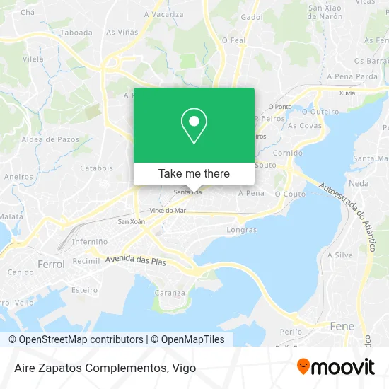 Aire Zapatos Complementos map