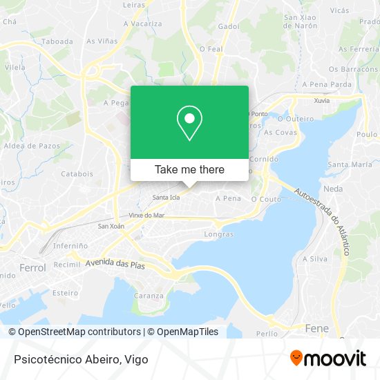 Psicotécnico Abeiro map