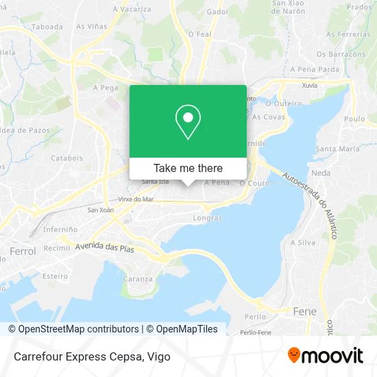 Carrefour Express Cepsa map