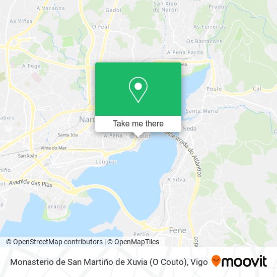 Monasterio de San Martiño de Xuvia (O Couto) map