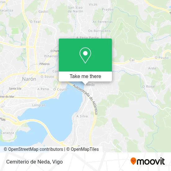 Cemiterio de Neda map