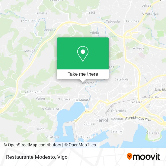 Restaurante Modesto map