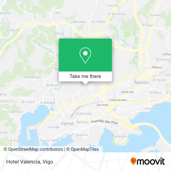 Hotel Valencia map