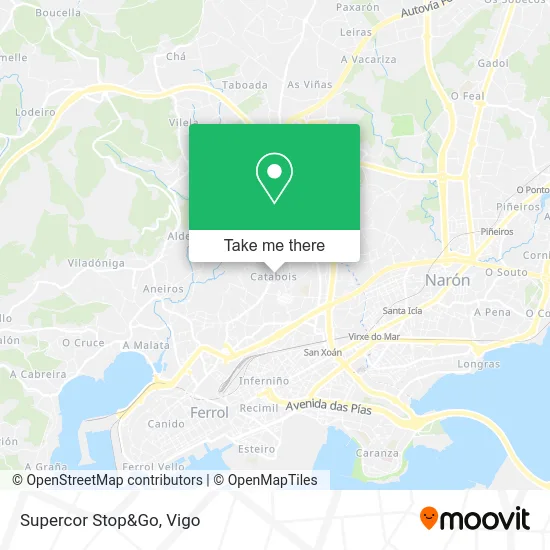 Supercor Stop&Go map