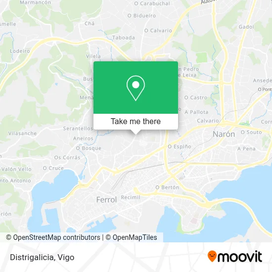 Distrigalicia map