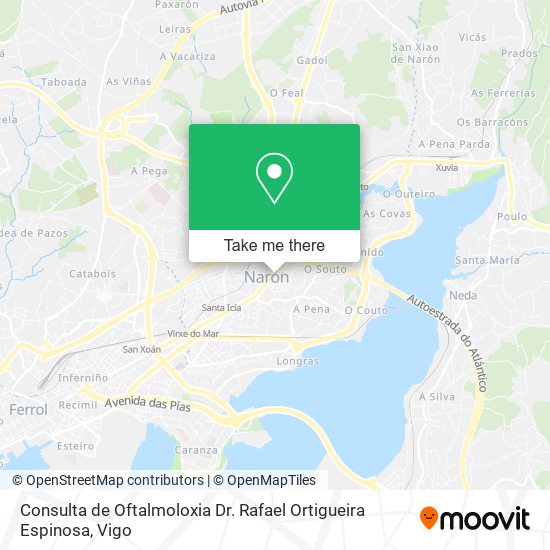 Consulta de Oftalmoloxia Dr. Rafael Ortigueira Espinosa map