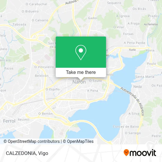 CALZEDONIA map