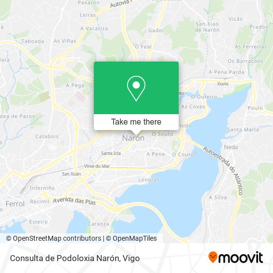 Consulta de Podoloxia Narón map