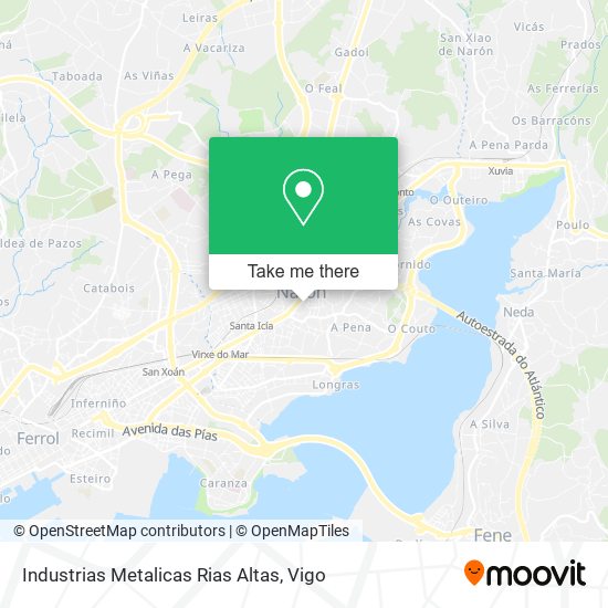 Industrias Metalicas Rias Altas map