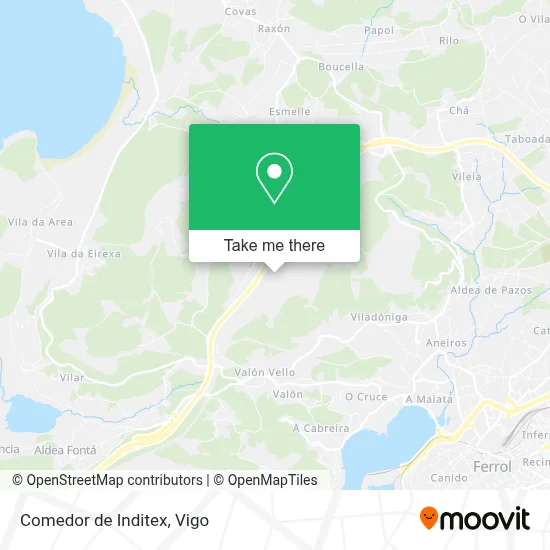 Comedor de Inditex map