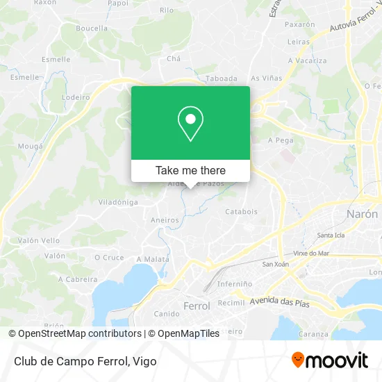 Club de Campo Ferrol map