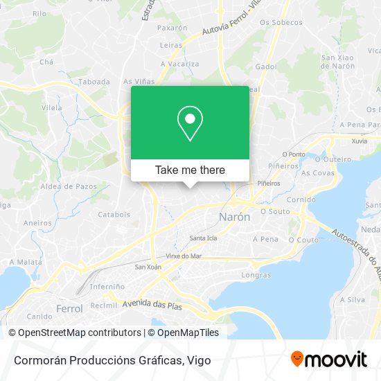 Cormorán Produccións Gráficas map