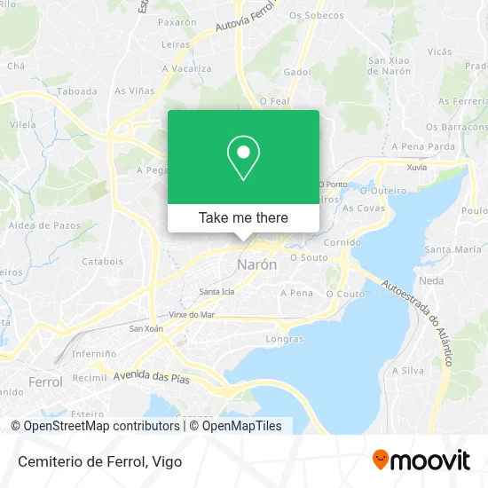 Cemiterio de Ferrol map