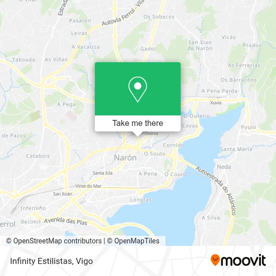 Infinity Estilistas map