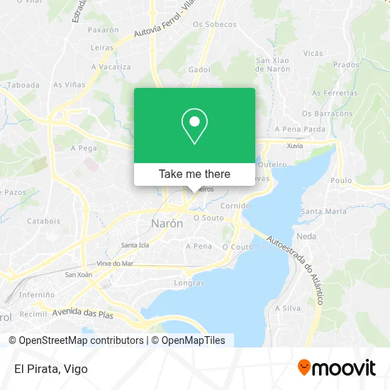 El Pirata map