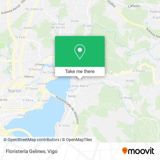 Floristería Gelines map