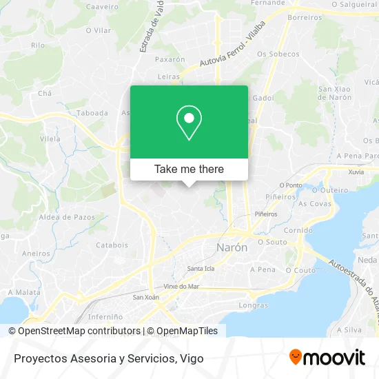 Proyectos Asesoria y Servicios map