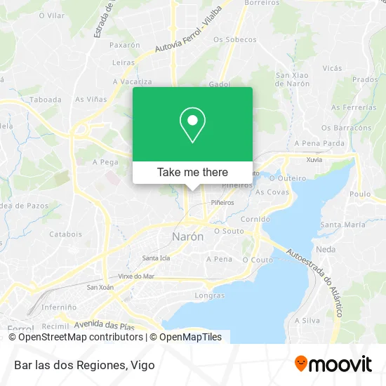 Bar las dos Regiones map