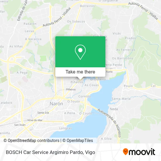 BOSCH Car Service Argimiro Pardo map