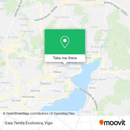 Gaia Tenda Ecoloxica map