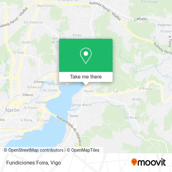 Fundiciones Foira map