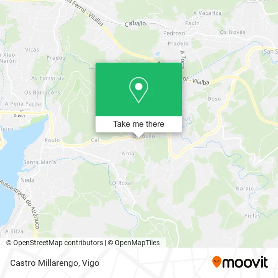 Castro Millarengo map