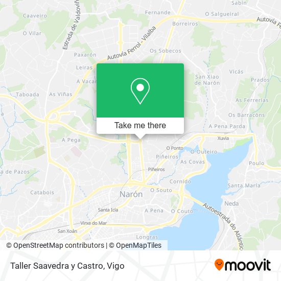 Taller Saavedra y Castro map