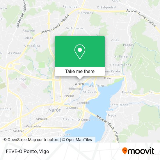 FEVE-O Ponto map