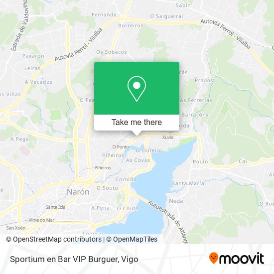 mapa Sportium en Bar VIP Burguer