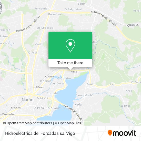 Hidroelectrica del Forcadas sa map