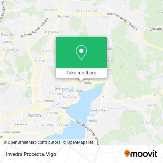 mapa Invedra Proxecta