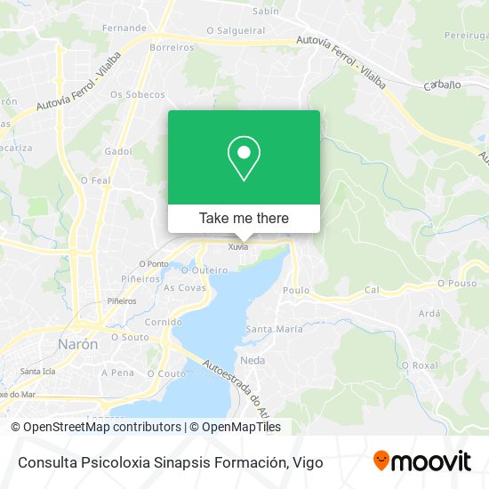 Consulta Psicoloxia Sinapsis Formación map