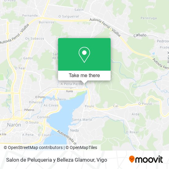 Salon de Peluqueria y Belleza Glamour map