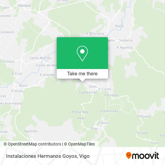 Instalaciones Hermanos Goyos map