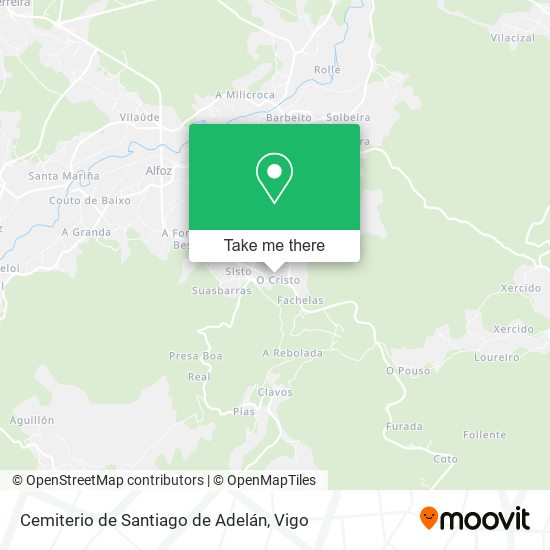 Cemiterio de Santiago de Adelán map